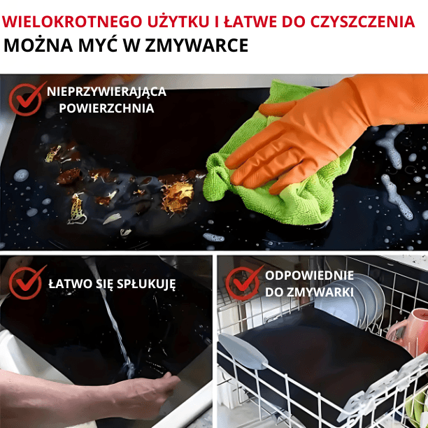 Nowa generacja mat do grillowania – Zestaw 10 szt. (8+2 GRATIS)