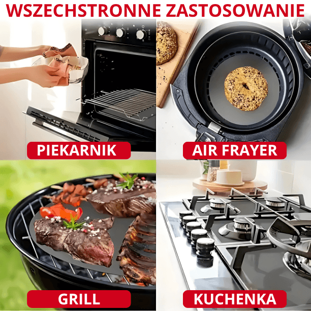Nowa generacja mat do grillowania – Zestaw 10 szt. (8+2 GRATIS)