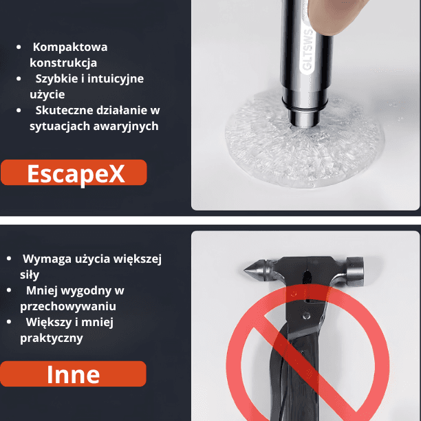 EscapeX - młotek bezpieczeństwa