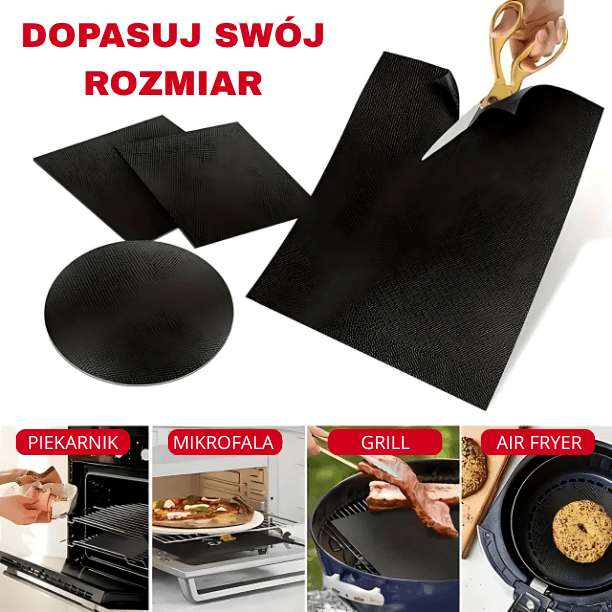 Nowa generacja mat do grillowania – Zestaw 10 szt. (8+2 GRATIS)